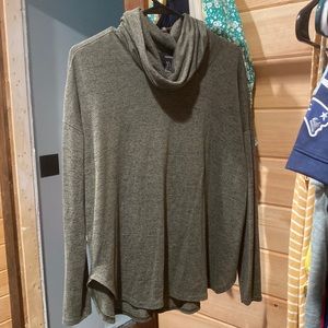 Olive green turtleneck